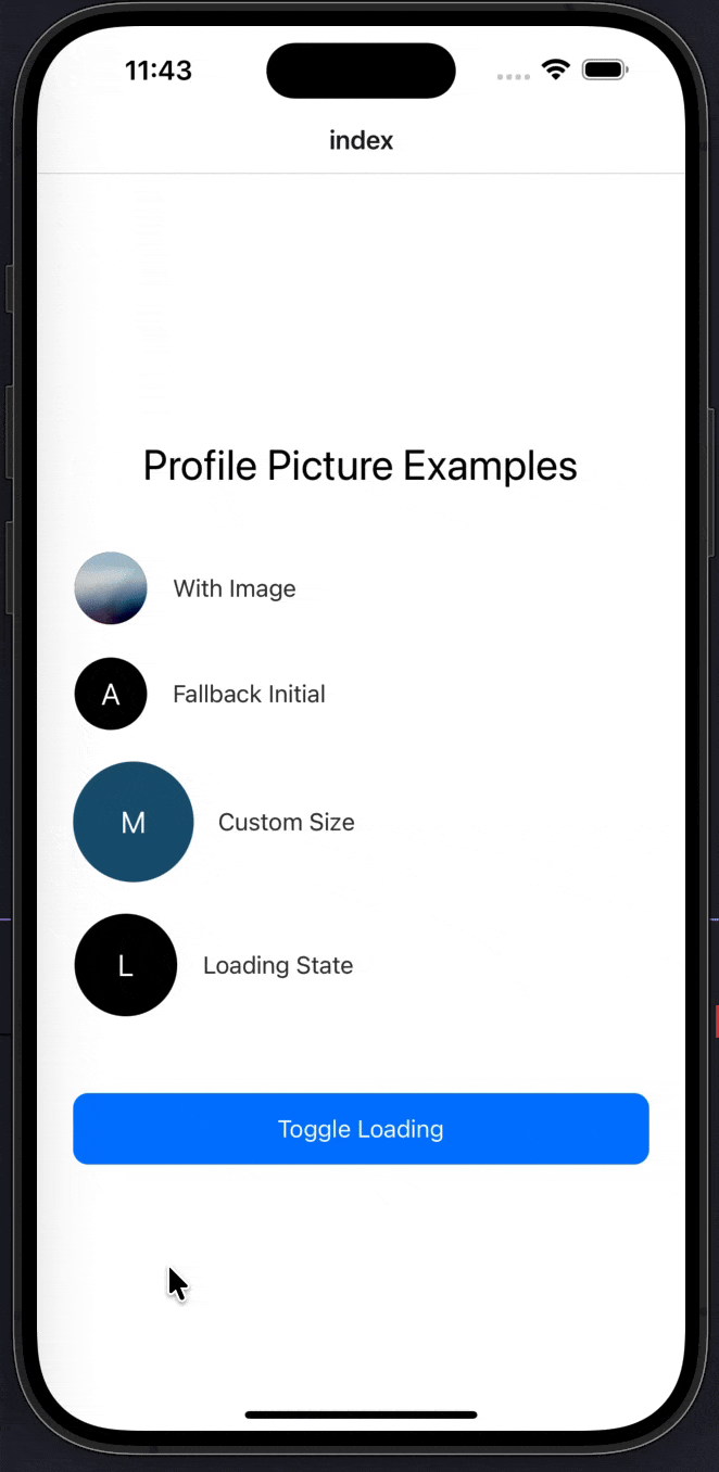 Profile Pic Component Example